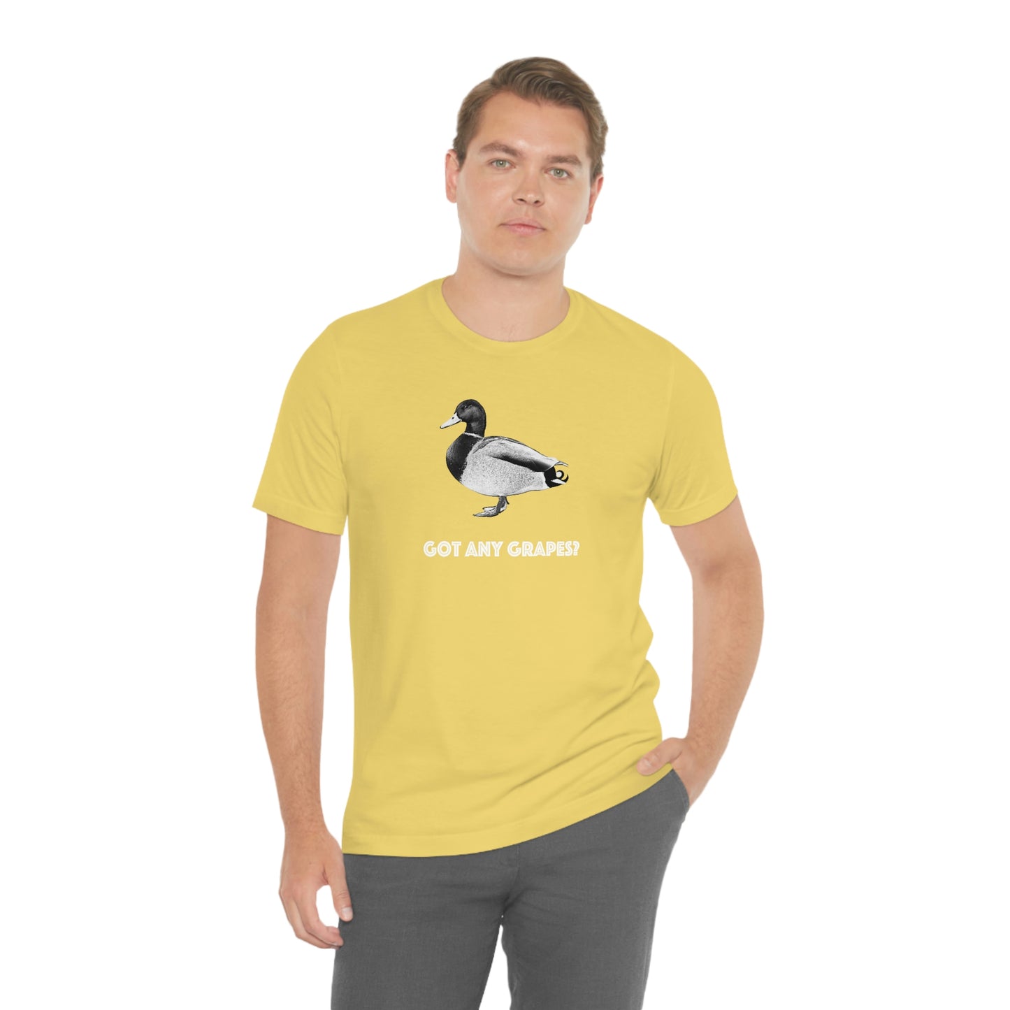 Lunch Therapy - Duck Got Any Grapes? -  Unisex Jersey Short Sleeve Tee